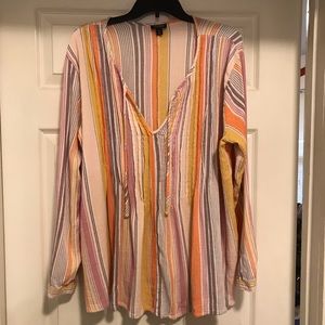 Striped tunic top. Perfect fall colors. Like new
